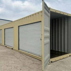 40ft Container With 3 Roll Up Side Doors